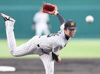 先発し、投げ込む才木（撮影・田中太一）