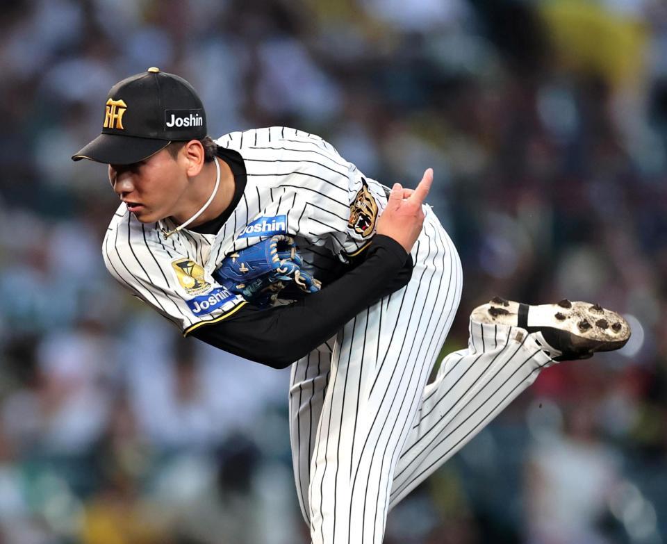 ４回、２番で登板し力投する今朝丸（撮影・山口登）