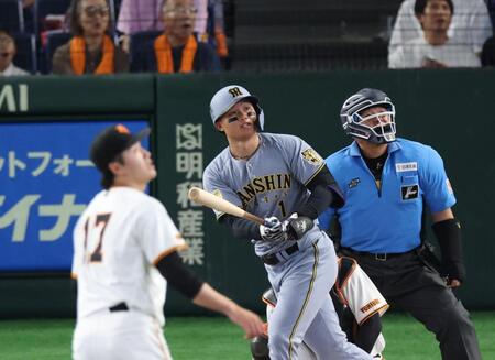 １回、森下は左越えにソロを放つ（撮影・佐々木彰尚）