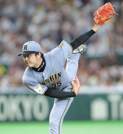 ７回、力投する才木（撮影・西岡正）