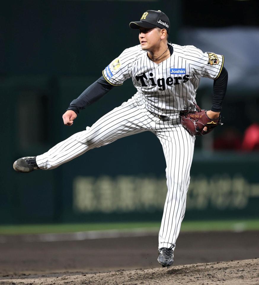 ８回、力投する岡留（撮影・山口登）