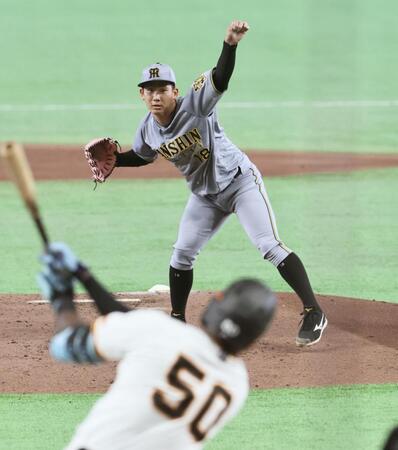 １回、ティマを三振に仕留めピンチを切り抜ける伊原（撮影・田中太一）