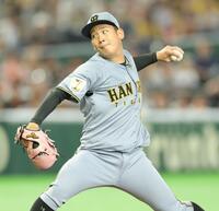 巨人戦に先発し力投する伊原（撮影・西岡正）