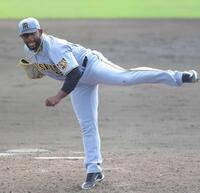 　７回、２番手で登板したセベリーノ（撮影・坂部計介）
