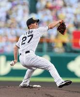 先発し力投する伊藤将（撮影・山口登）