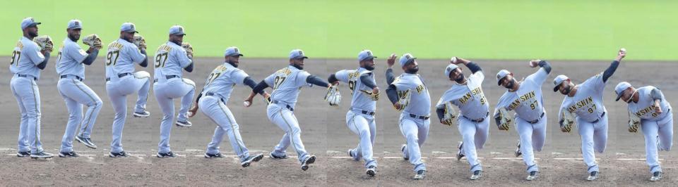 　セベリーノの投球フォーム連続写真
