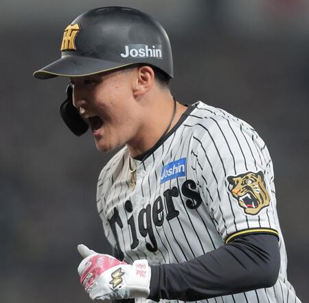 ６回、犠打を決めた元山（撮影・西田忠信）