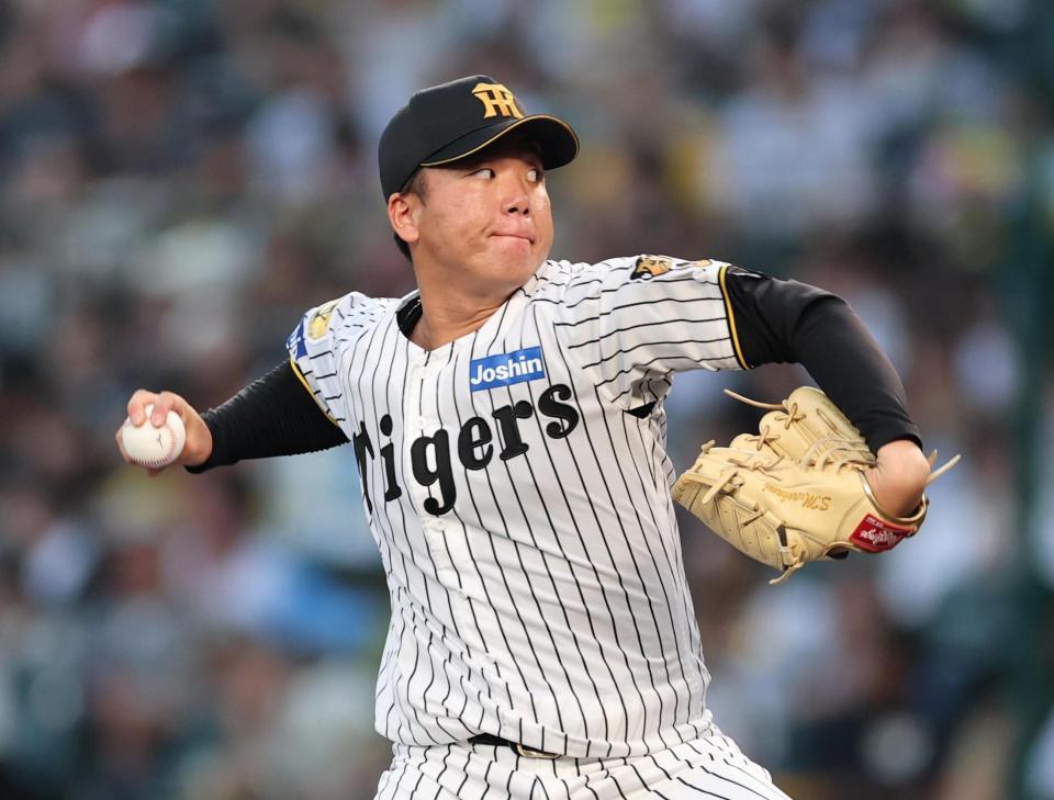先発し力投する村上（撮影・山口登）