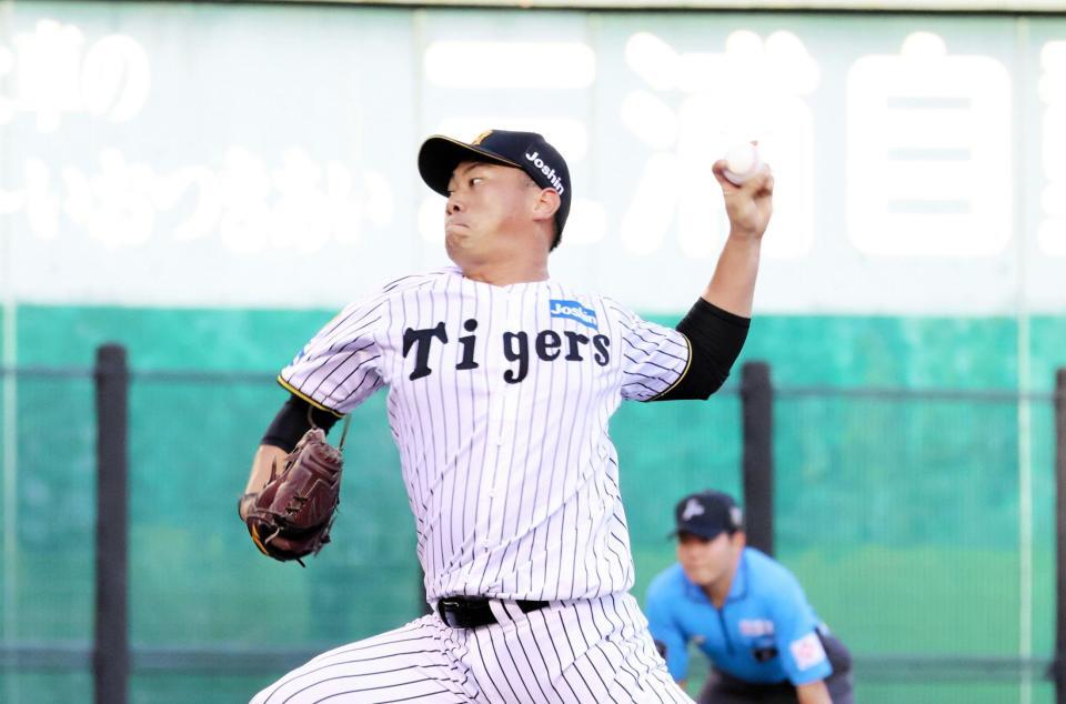 １回、力投する先発の桐敷