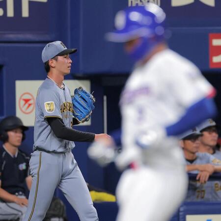 ４回、福永に同点打を許した今朝丸（撮影・西田忠信）