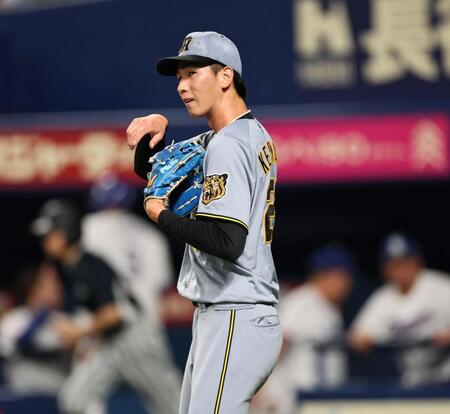 ４回、ボスラーに逆転３ランを許した今朝丸（撮影・田中太一）