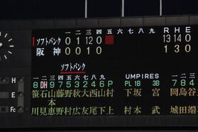 阪神２軍は３回表に１２失点を喫する
