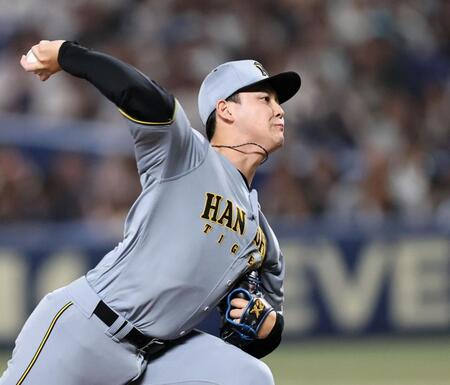 ６回、中日打線を無失点に抑える阪神・木下里都＝バンテリンドーム（撮影・田中太一）