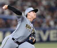 ６回、中日打線を無失点に抑える阪神・木下里都＝バンテリンドーム（撮影・田中太一）