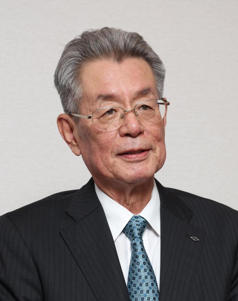会議に出席した阪神・秦雅夫オーナー（撮影・佐々木彰尚）