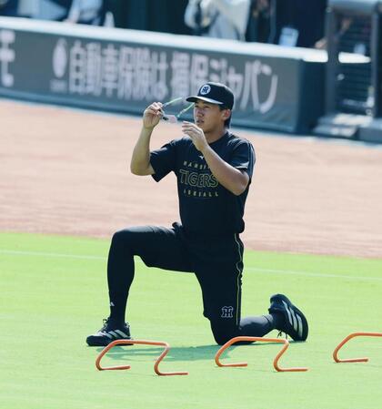 １軍に合流した立石（撮影　山口登）