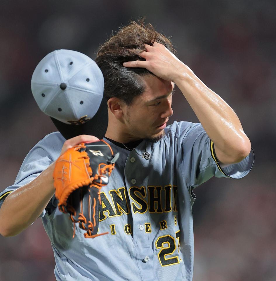 ６回、降板する伊藤将（撮影・西田忠信）