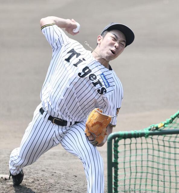 阪神 石井大智がSGLでライブBPに登板 打者4人に計24球を投げ