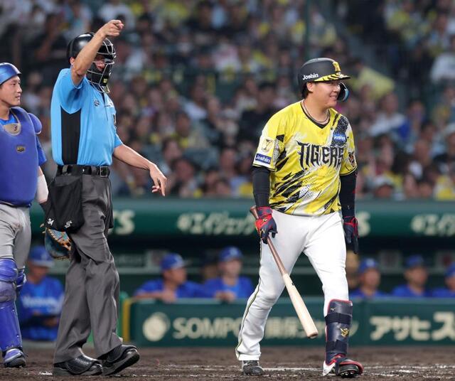 大山ＶＳ藤浪　死球後に向けられた笑顔