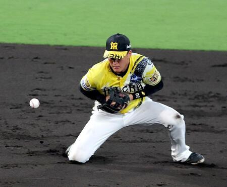 ４回、小浜の打球をファンブルする元山（撮影・立川洋一郎）