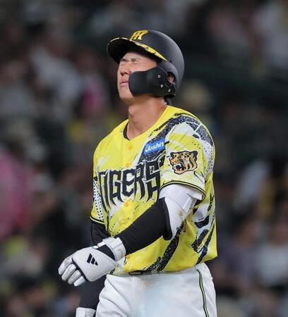 ６回、見逃し三振に倒れた立石（撮影・西田忠信）