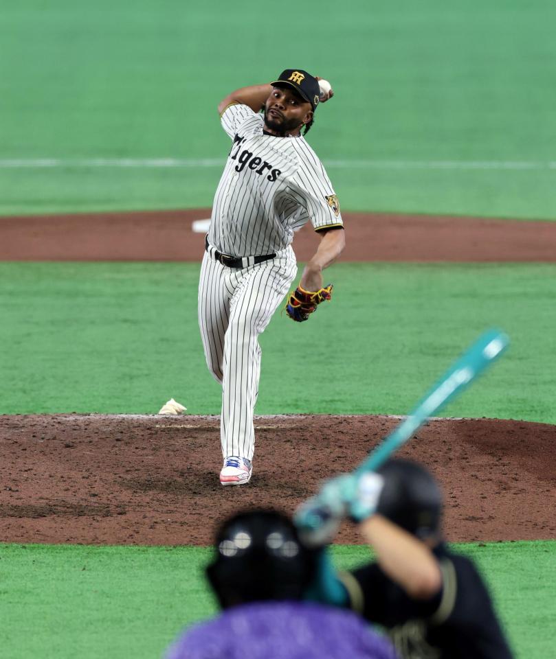 ７回、力投するドリス（撮影・山口登）