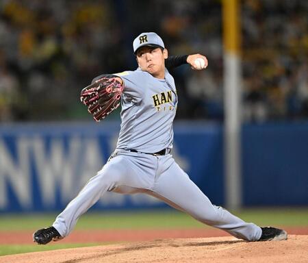 ６回から２番手として登板した門別（撮影・堀内翔）