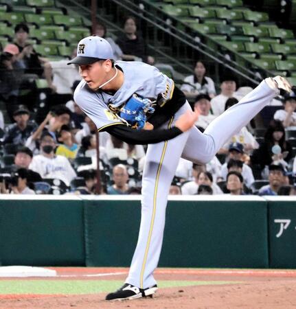 　力投する今朝丸（撮影・間宮涼）