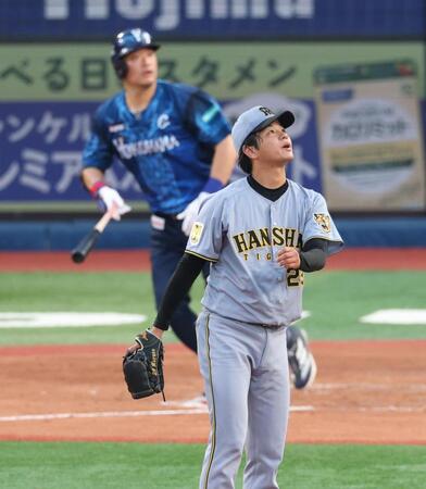 ２回、筒香に同点２ランを浴びる高橋（撮影・金田祐二）