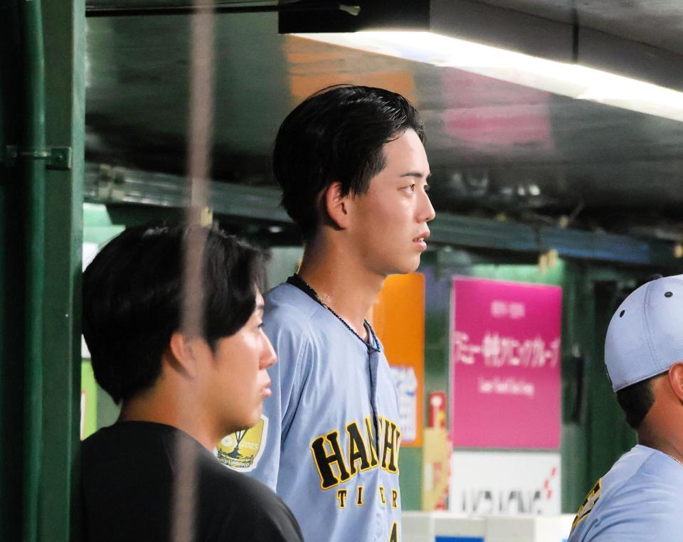 ２回途中５失点で降板となった早瀬