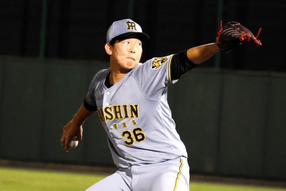 ６回、力投する畠