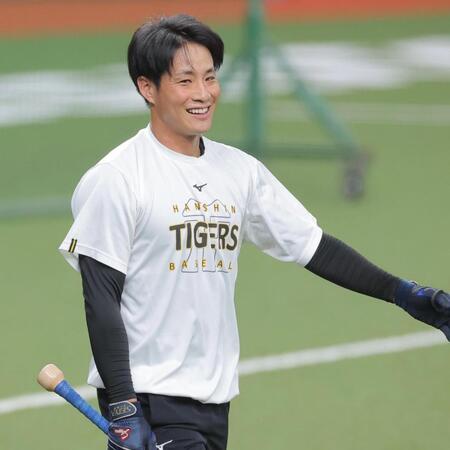 １軍に合流した木浪（撮影・西田忠信）