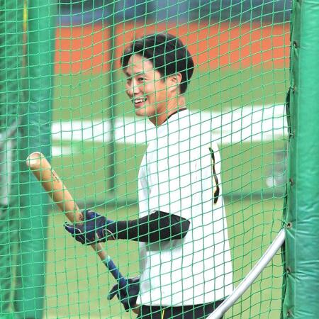 １軍に合流した木浪（撮影・西田忠信）