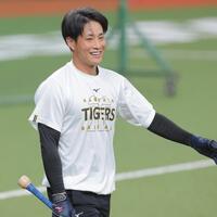 １軍に合流した木浪（撮影・西田忠信）