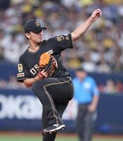 先発し力投する伊藤将（撮影・山口登）
