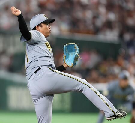 先発し、投げ込む村上（撮影・田中太一）