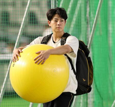 練習を終え引き揚げる下村（撮影・田中太一）
