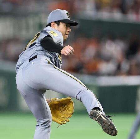 ５回、力投する下村（撮影・田中太一）