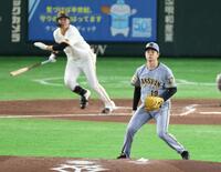 ３回、中山に先制２ランを浴びる下村（撮影・金田祐二）