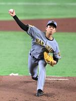 先発した下村（撮影・堀内翔）