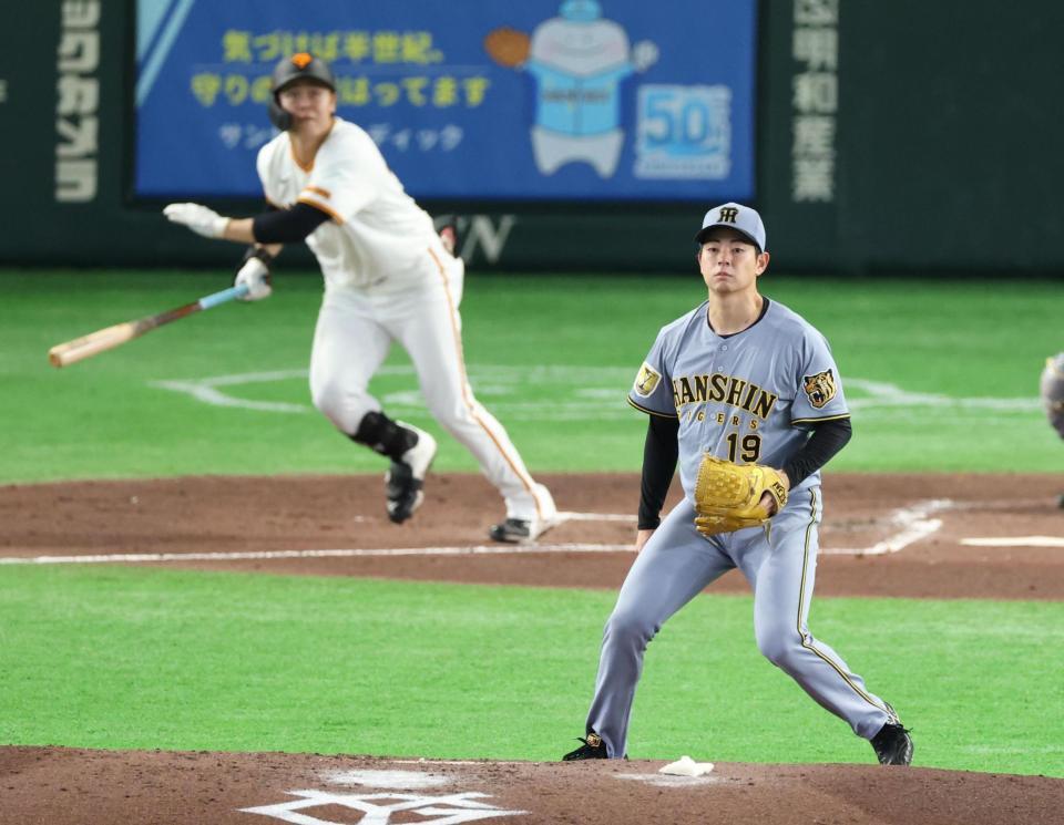３回、中山に先制２ランを浴びる下村（撮影・金田祐二）