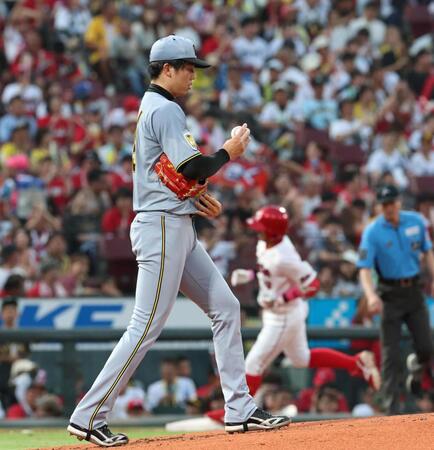 ３回、菊池にソロを浴びた才木（撮影・北村雅宏）