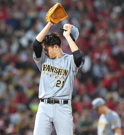 ３回、秋山に四球を与え・大竹（撮影・北村雅宏）