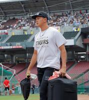 １軍に合流した能登（撮影・西田忠信）