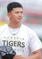 １軍に合流した能登（撮影・西田忠信）