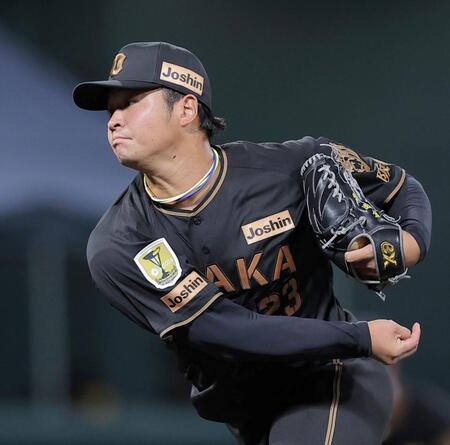 ８回から登板する松原（撮影・西田忠信）