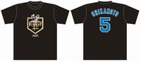 近本光司の公式戦通算１０００試合出場を記念したＴシャツ（球団提供）