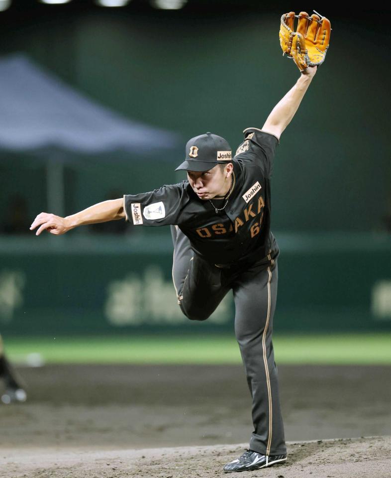 　２番手で登板し、１回を無失点に抑えた石井（撮影・中田匡峻）