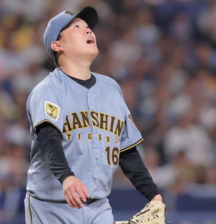 ４回、上林に先制２ランを浴びた西勇（撮影・西田忠信）