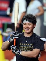 　中日との３連戦に向け気合十分の森下
